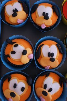 Pluto temática de fiesta infantil cupcake