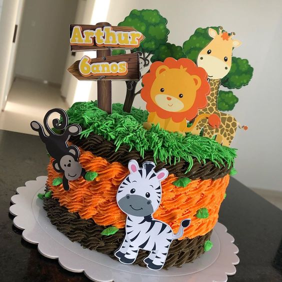 fiesta safari cake 